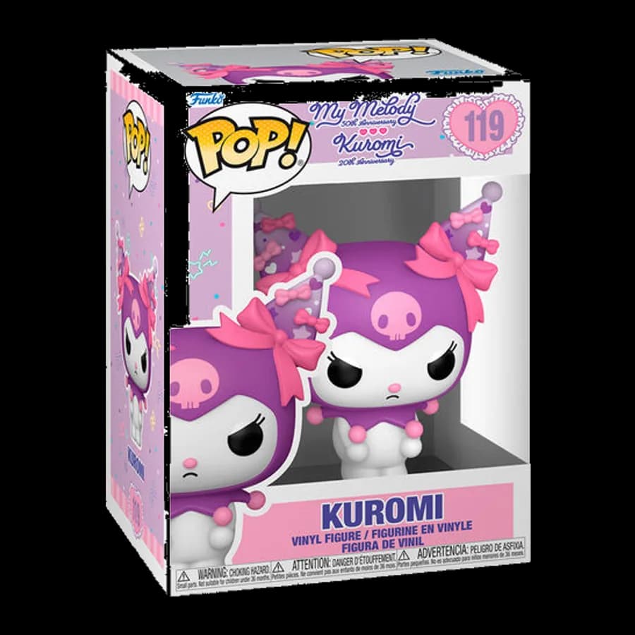 FUNKO POP! SANRIO: MY MELODY (50th ANN.) KUROMI (20th ANNI.) - KUROMI GRUMPY #119 VINYL FIGURE