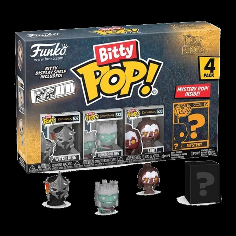 FUNKO BITTY POP! 4-PACK: THE LORD OF THE RINGS - WITCH KING VINYL FIGURES