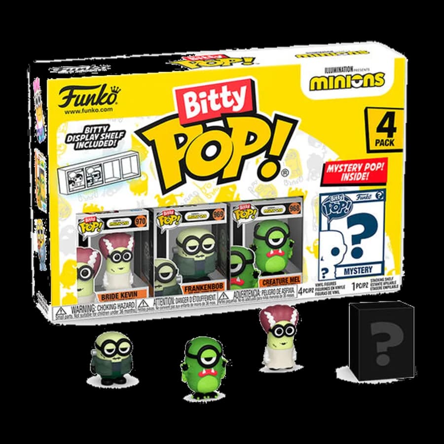 FUNKO BITTY POP! 4-PACK: MINIONS - FRANKENBOB VINYL FIGURES