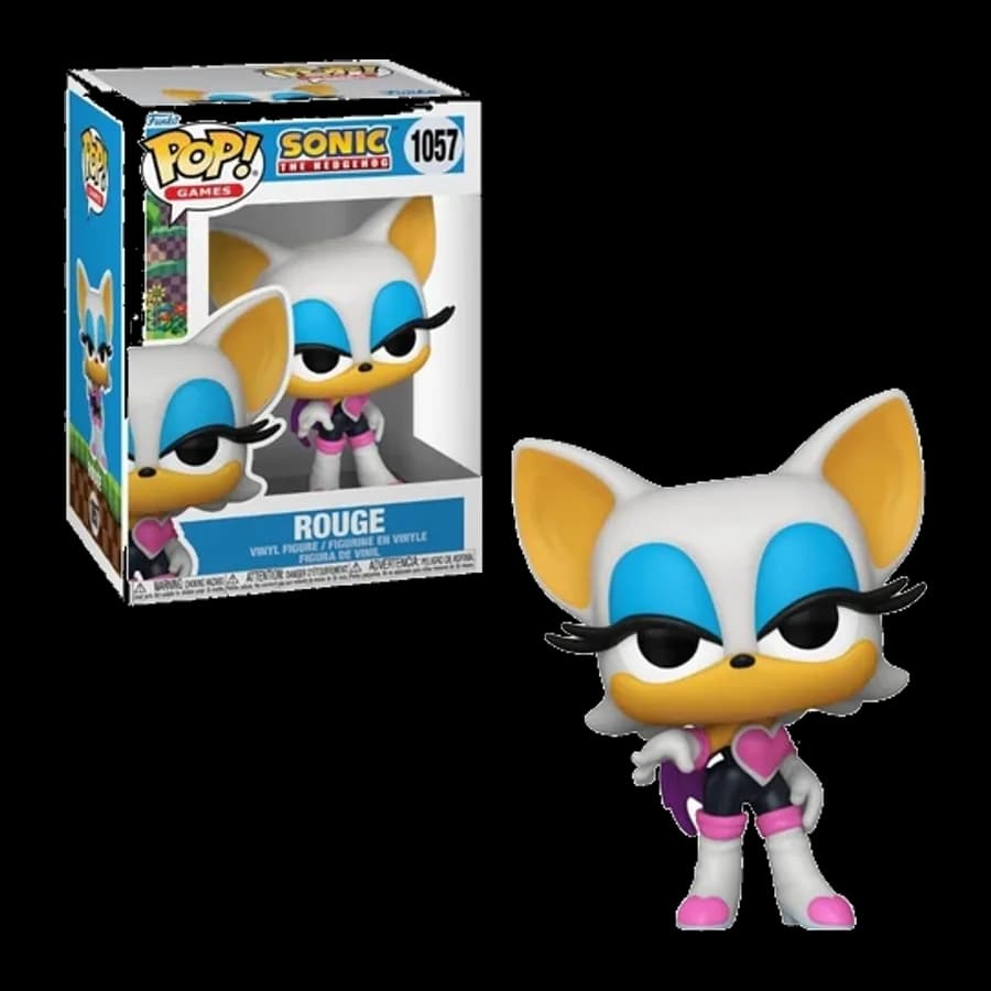 FUNKO POP! GAMES: SONIC THE HEDGEHOG - ROUGE #1057 VINYL FIGURE