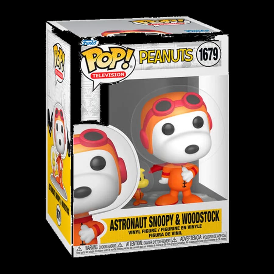 FUNKO POP! TELEVISION: PEANUTS - ASTRONAUT SNOOPY & WOODSTOCK #1679 VINYL FIGURE
