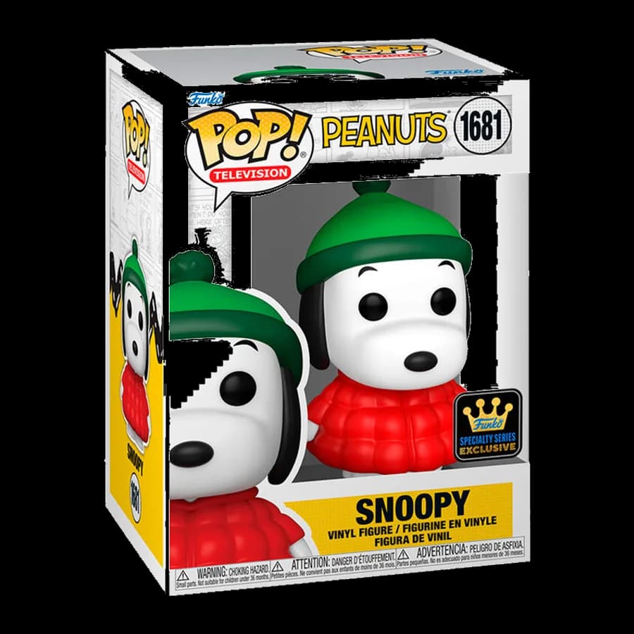 FUNKO POP! TELEVISION: PEANUTS - SNOOPY (IN COAT) (EXCLUSIVE SPECIALTY SERIES) #1681 VINYL FIGURE