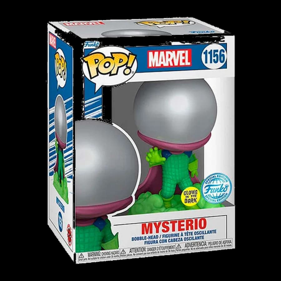FUNKO POP! MARVEL - MYSTERIO (GLOWS IN THE DARK) (SPECIAL EDITION) #1156 VINYL FIGURE