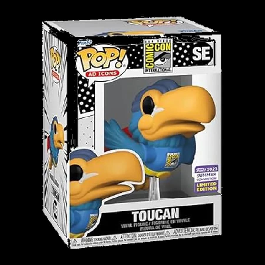 FUNKO POP! AD ICONS: SAN DIEGO COMIC CON - TOUCAN (2023 SUMMER CONVENTION) #SE VINYL FIGURE