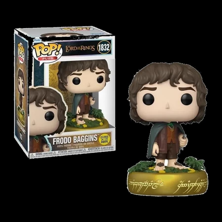 FUNKO POP! PLUS: THE LORD OF THE RINGS - FRODO BAGGINS (GLOWS IN THE DARK) #1832 VINYL FIGURE