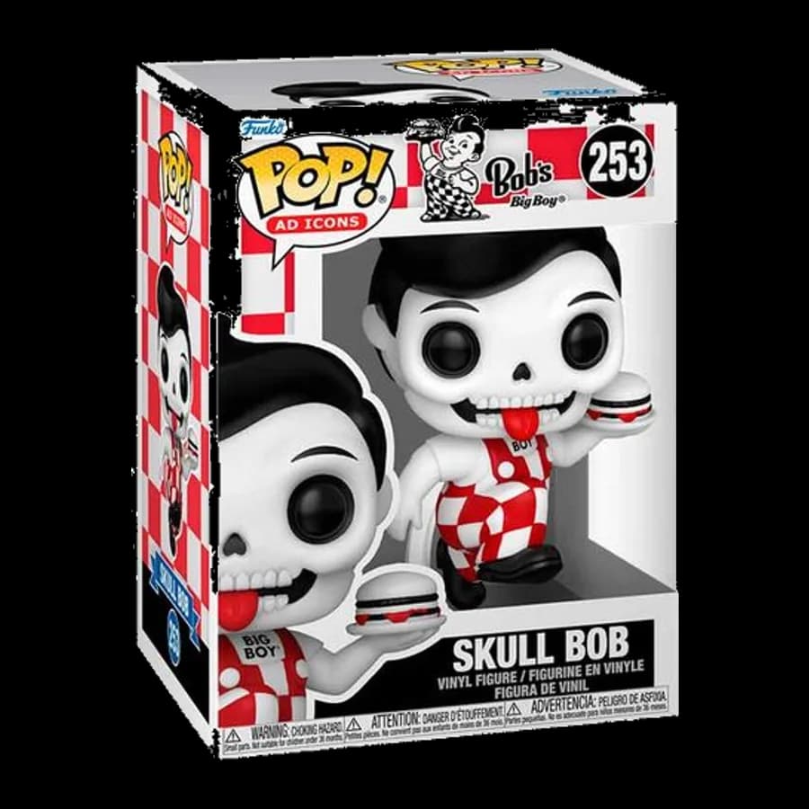FUNKO POP! AD ICONS: BOB'S BIG BOY - SKULL BOB #253 VINYL FIGURE