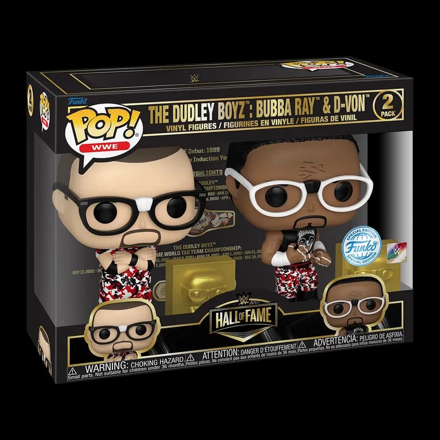 FUNKO POP! 2-PACK & BUDDY WWE: HALL OF FAME - THE DUDLEY BOYZ: BUBBA RAY & D-VON (SPECIAL EDITION) VINYL FIGURE