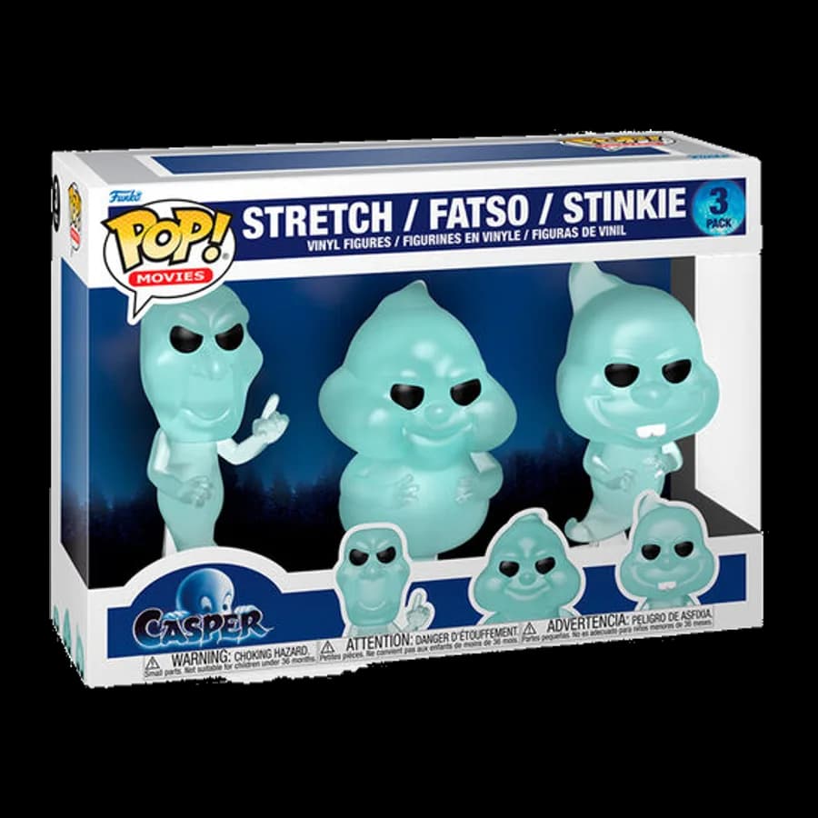 FUNKO POP! 3-PACK MOVIES: CASPER - STRETCH / FATSO / STINKIE VINYL FIGURE