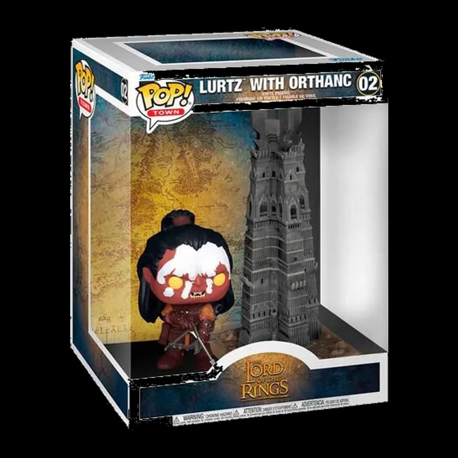 FUNKO POP! TOWN: THE LORD OF THE RINGS - LURTZ (WITH TOWER) #02 VINYL FIGURE