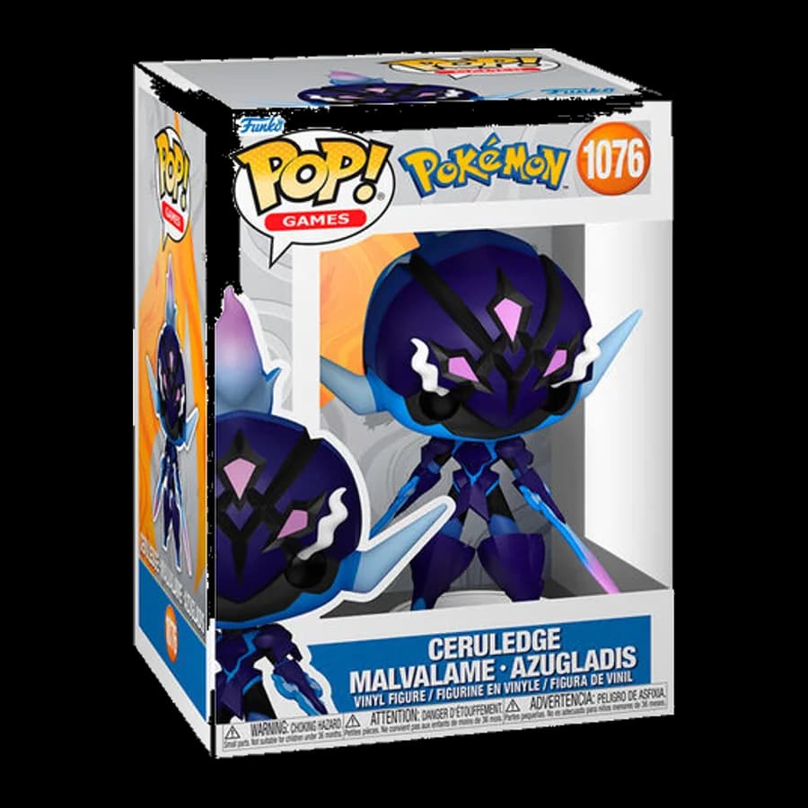 FUNKO POP! GAMES: POKEMON - CERULEDGE / MALVALAME / AZUGLADIS #1076 VINYL FIGURE