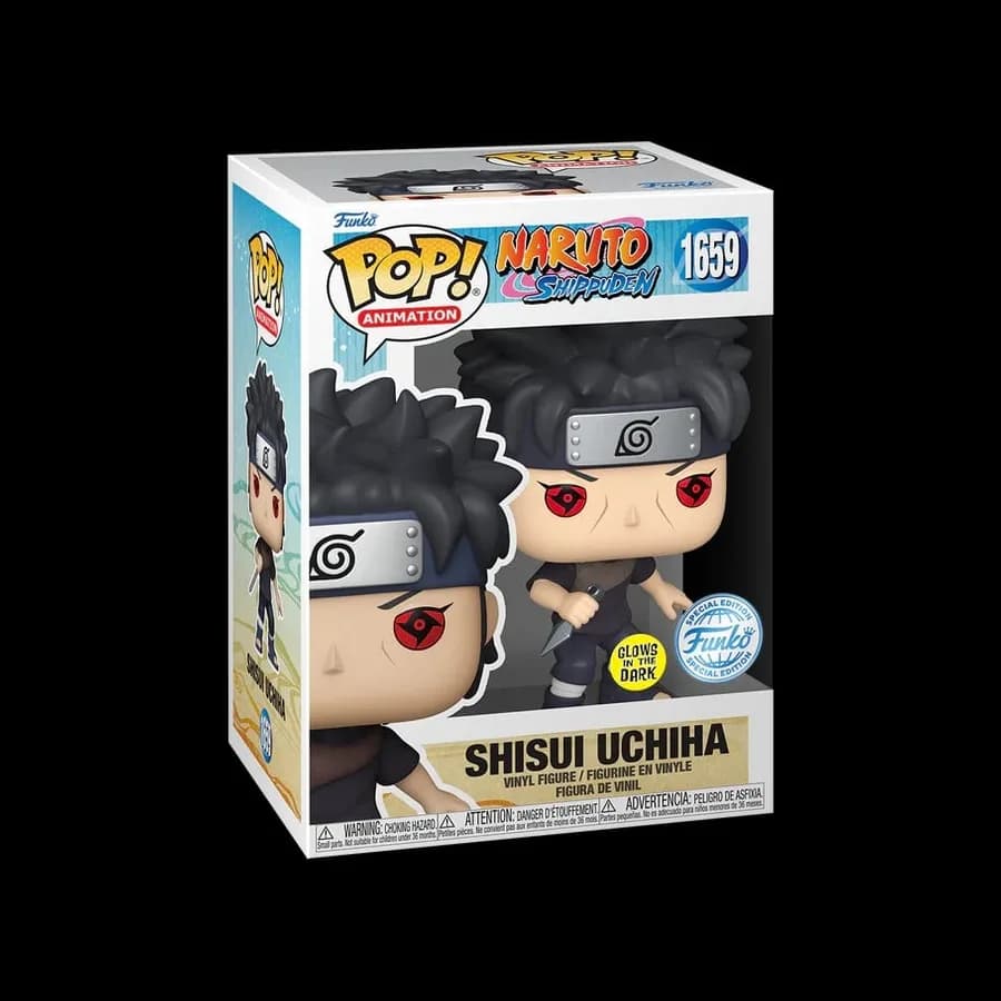 FUNKO POP! ANIMATION: NARUTO SHIPPUDEN - SHISUI UCHIHA WITH KUNAI (GLOWS IN THE DARK) (SPECIAL EDITION) #1659 VINYL FIGURE