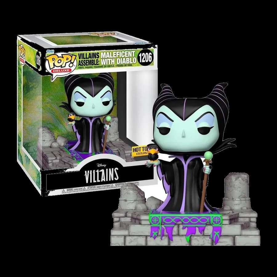 FUNKO POP! DELUXE: DISNEY VILLAINS - ASSEMBLE MALEFICENT WITH DIABLO (SPECIAL EDITION) #1206 VINYL FIGURE