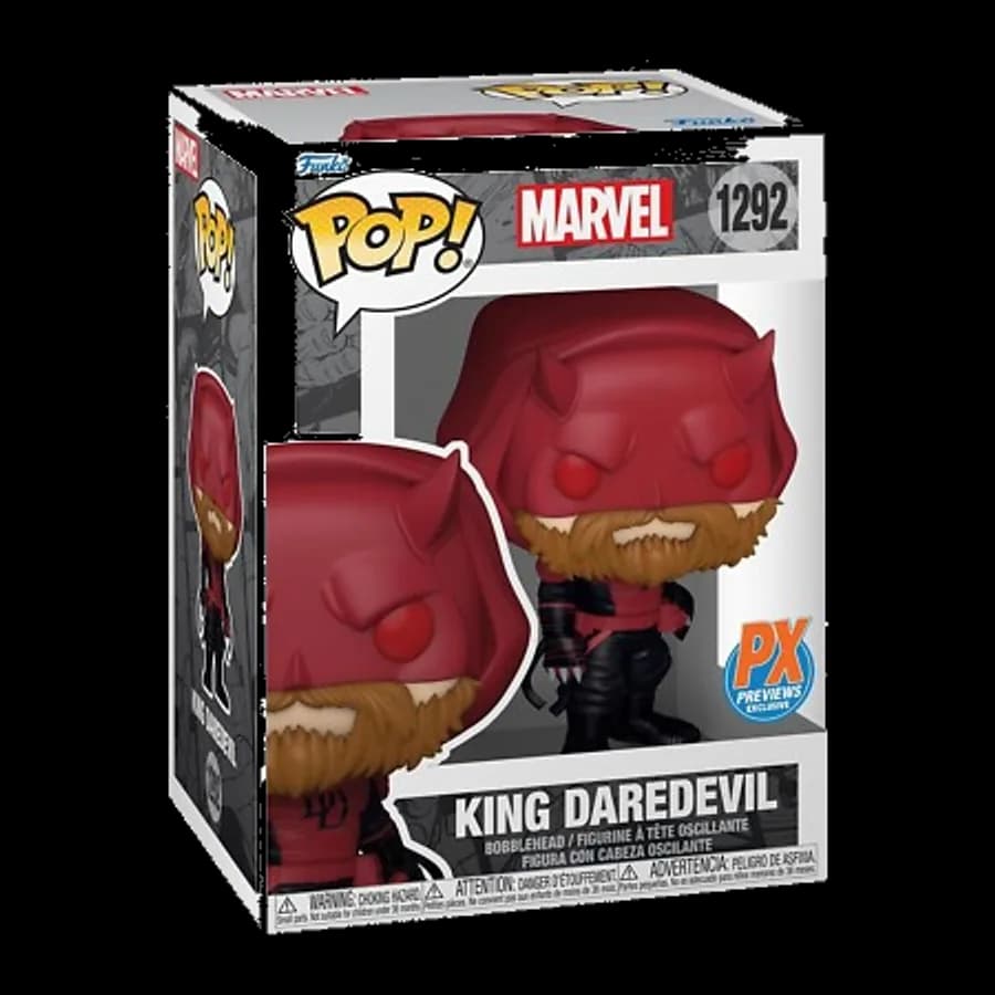 FUNKO POP! MARVEL - KING DAREDEVIL (SPECIAL EDITION) #1292 BOBBLE-HEAD VINYL FIGURE