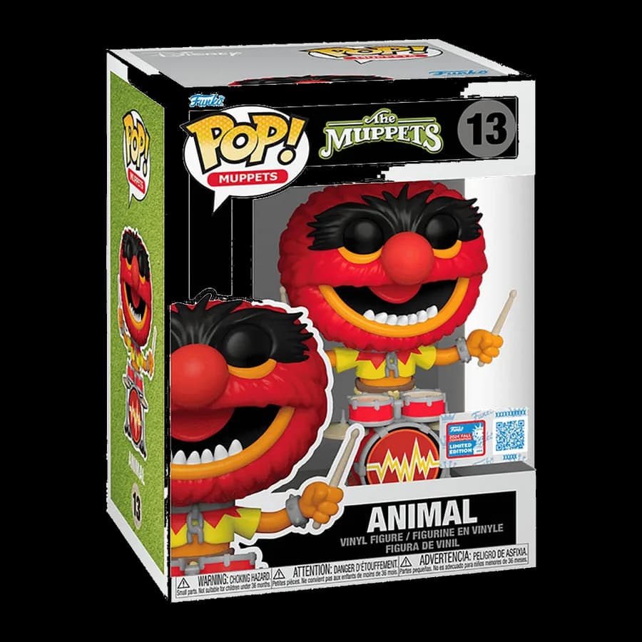 FUNKO POP! MUPPETS: THE MUPPETS - ANIMAL (Convenction Special Edition) #13 VINYL FIGURE