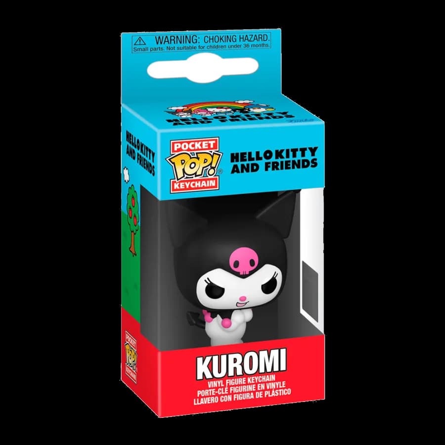 FUNKO POCKET POP! SANRIO: HELLO KITTY AND FRIENDS - KUROMI VINYL FIGURE KEYCHAIN