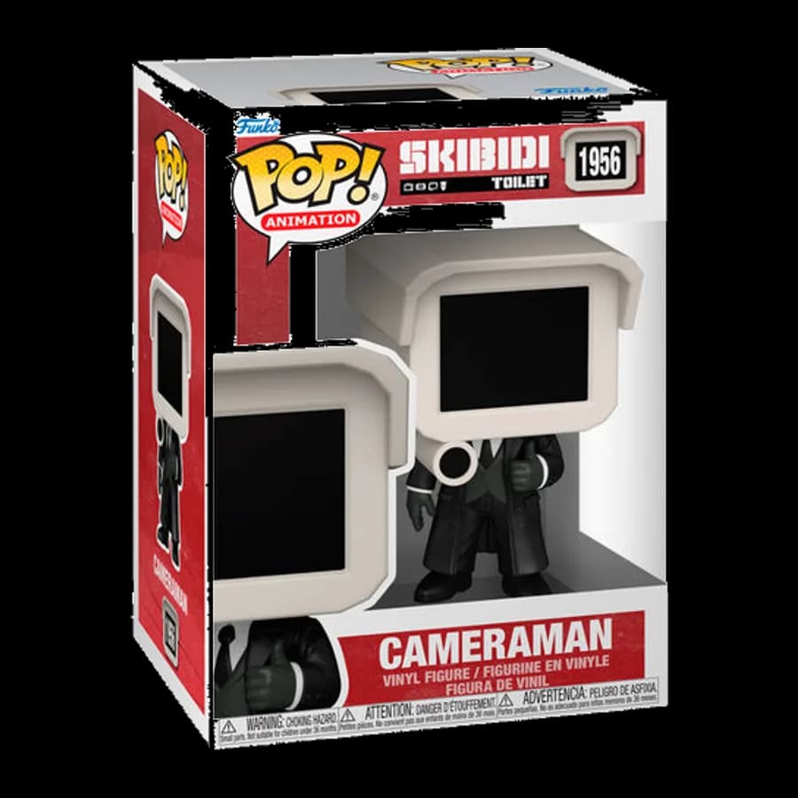 FUNKO POP! ANIMATION: SKIBIDI TOILET - CAMERAMAN #1956 VINYL FIGURE