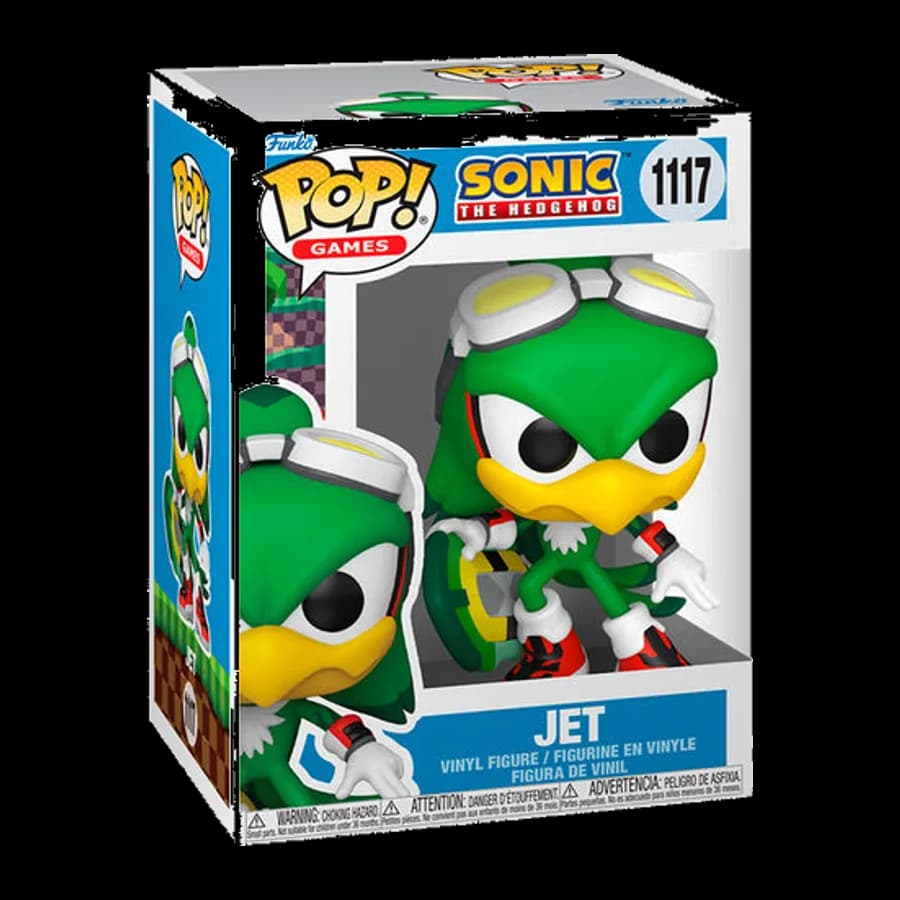 FUNKO POP! GAMES: SONIC THE HEDGEHOG - JET (WITH BOARD) #1117 VINYL FIGURE