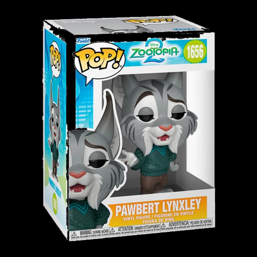 FUNKO POP! DISNEY: ZOOTOPIA 2 - PAWBERT LYNXLEY #1656 VINYL FIGURE