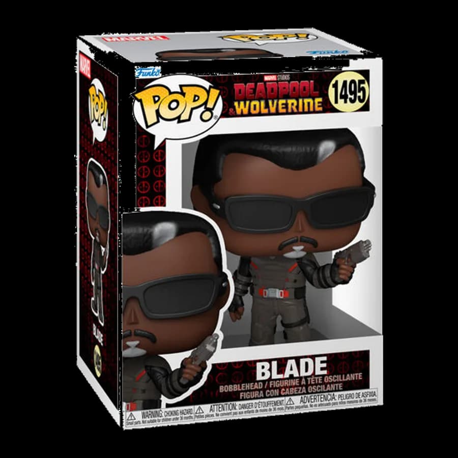 FUNKO POP! MARVEL: DEADPOOL & WOLVERINE - BLADE #1495 BOBBLE-HEAD VINYL FIGURE