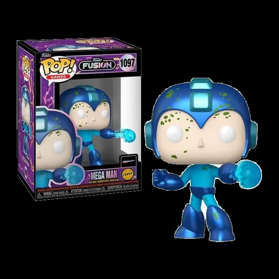 FUNKO POP! GAMES: FUNKO FUSION - MEGA MAN {CHASE EDITION} #1097 VINYL FIGURE