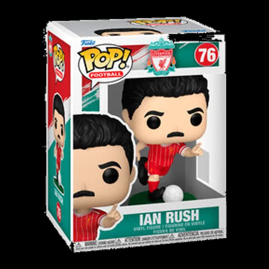FUNKO POP! FOOTBALL: LIVERPOOL - IAN RUSH #76 VINYL FIGURE