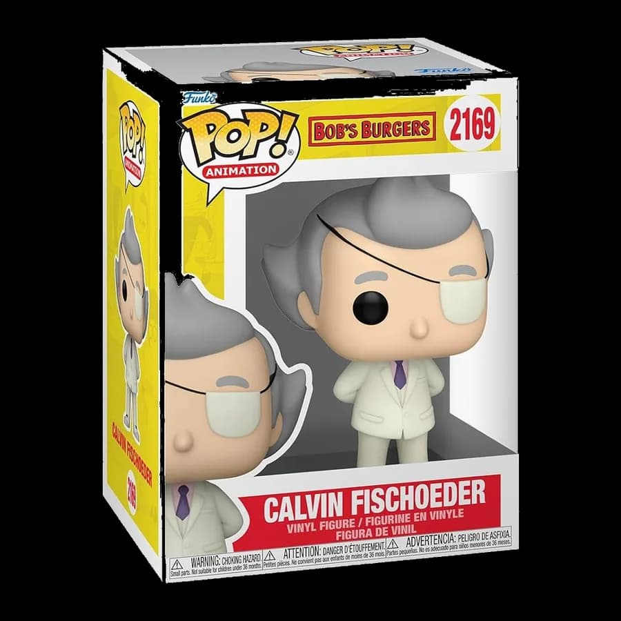 FUNKO POP! ANIMATION: BOB'S BURGERS - CALVIN FISCHOEDER #2169 VINYL FIGURE