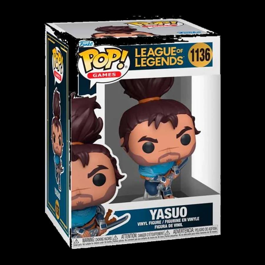 FUNKO POP! GAMES: LEAGUE OF LEGENDS - YASUO #1136 VINYL FIGURE