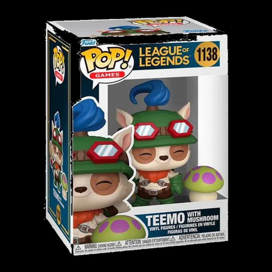 FUNKO POP! GAMES: LEAGUE OF LEGENDS - TEEMO WITH MUSHROOM #1138 VINYL FIGURE