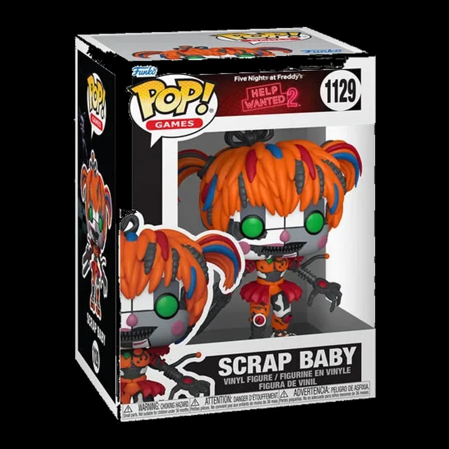 FUNKO POP! GAMES: FIVE NIGHTS AT FREDDY'S HELP WANTED 2 - SCRAP BABY #1129 VINYL FIGURE