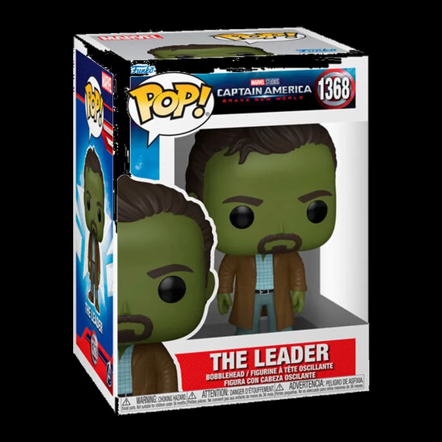 FUNKO POP! MARVEL: CAPTAIN AMERICA BRAVE NEW WORLD - THE LEADER #1368 BOBBLE-HEAD VINYL FIGURE