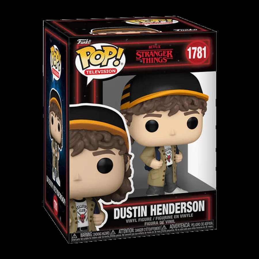 FUNKO POP! TELEVISION: STRANGER THINGS SEASON 5 - DUSTIN HENDERSON #1781 VINYL FIGURE