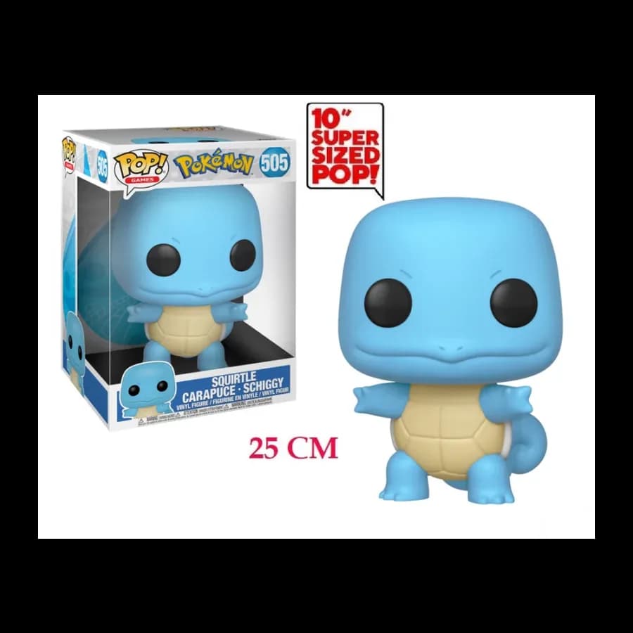 FUNKO POP! JUMBO GAMES: POKEMON - SQUIRTLE #505 VINYL FIGURE (10'')