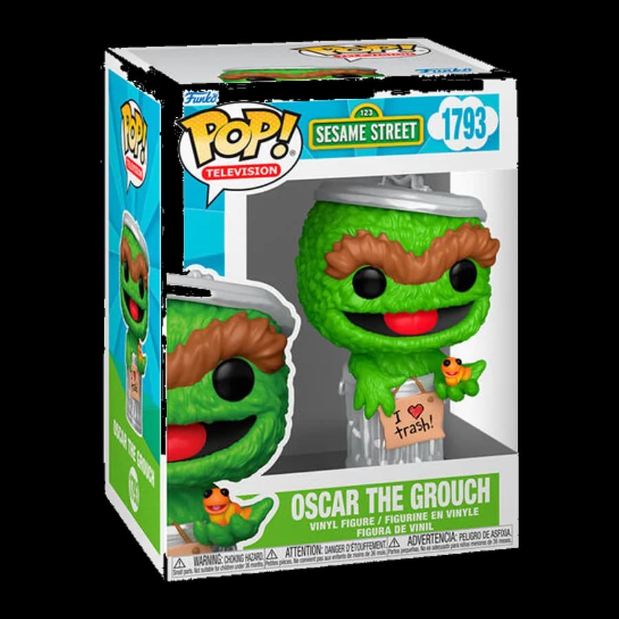 FUNKO POP! TELEVISION: SESAME STREET - OSCAR THE GROUCH #1793 VINYL FIGURE