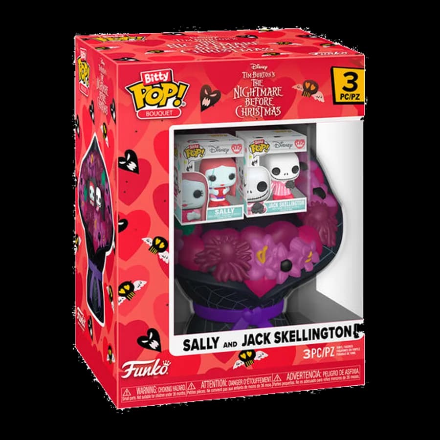 FUNKO BITTY POP! BOUQUET DISNEY: THE NIGHTMARE BEFORE CHRISTMAS - SALLY AND JACK SKELLINGTON VINYL FIGURE