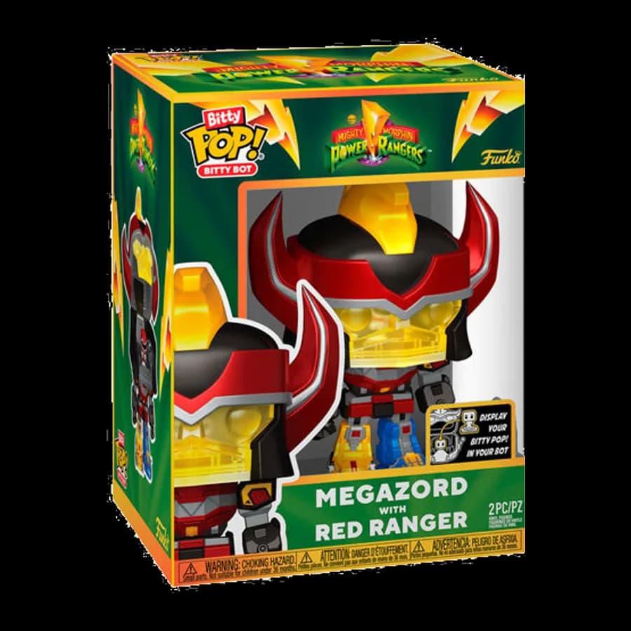 FUNKO BITTY POP! BOTS: POWER RANGERS - MEGAZORD WITH RED RANGER VINYL FIGURE