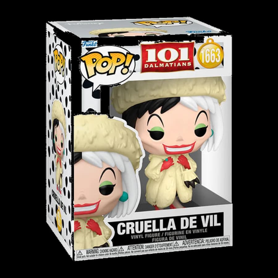 FUNKO POP! DISNEY: 101 DALMATIANS - CRUELLA DE VIL #1663 VINYL FIGURE