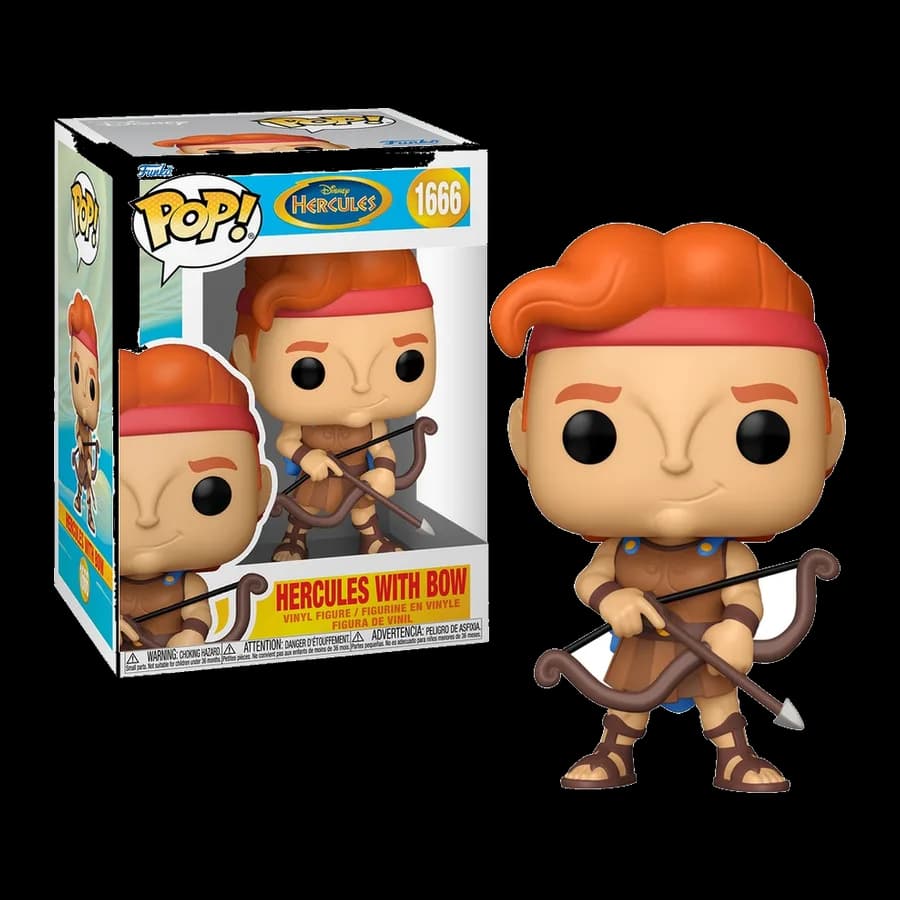 FUNKO POP! DISNEY: HERCULES (25th ANN.) - HERCULES WITH BOW #1666 VINYL FIGURE