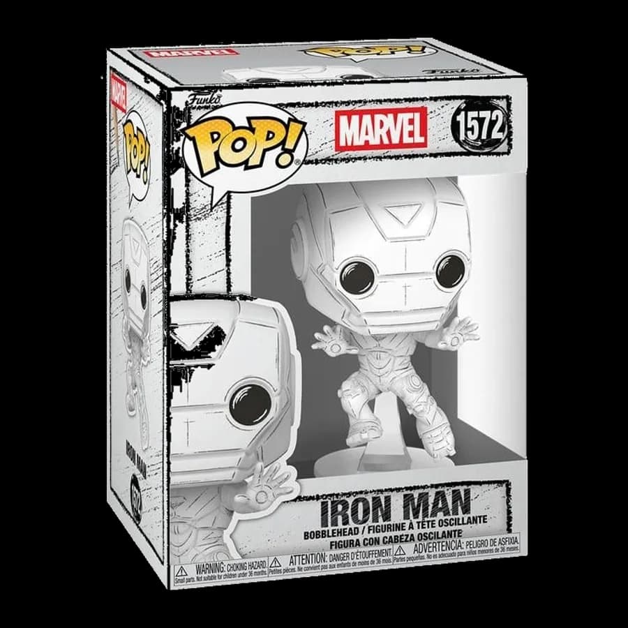 FUNKO POP! MARVEL: IRON MAN - IRON MAN (SKETCHED) #1572 BOBBLE-HEAD VINYL FIGURE