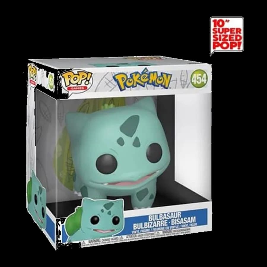 FUNKO POP! JUMBO GAMES: POKEMON - BULBASAUR #454 VINYL FIGURE (10'')
