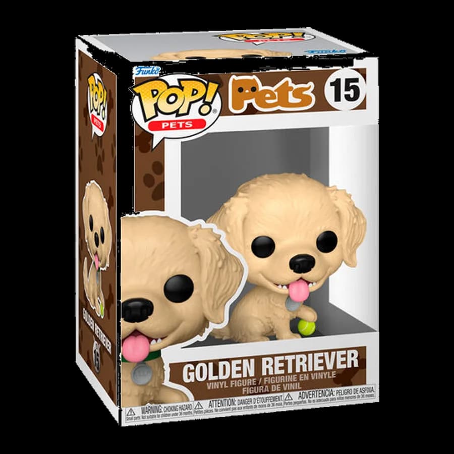 FUNKO POP! PETS: PETS - GOLDEN RETRIEVER #15 VINYL FIGURE
