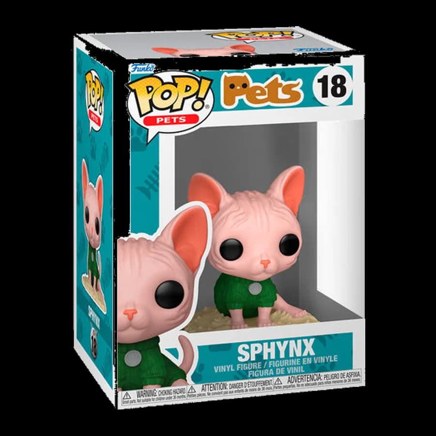 FUNKO POP! PETS: PETS - SPHYNX CAT #18 VINYL FIGURE