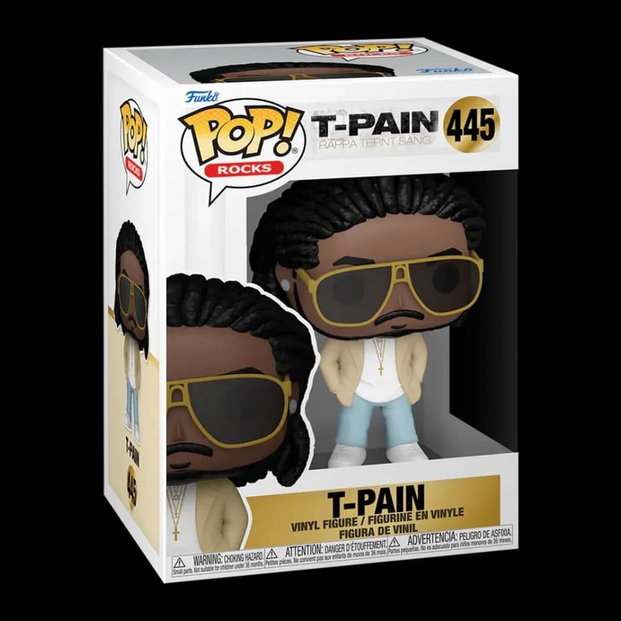 FUNKO POP! ROCKS: T-PAIN - T-PAIN (RAPPA TERNT SANGA) #445 VINYL FIGURE