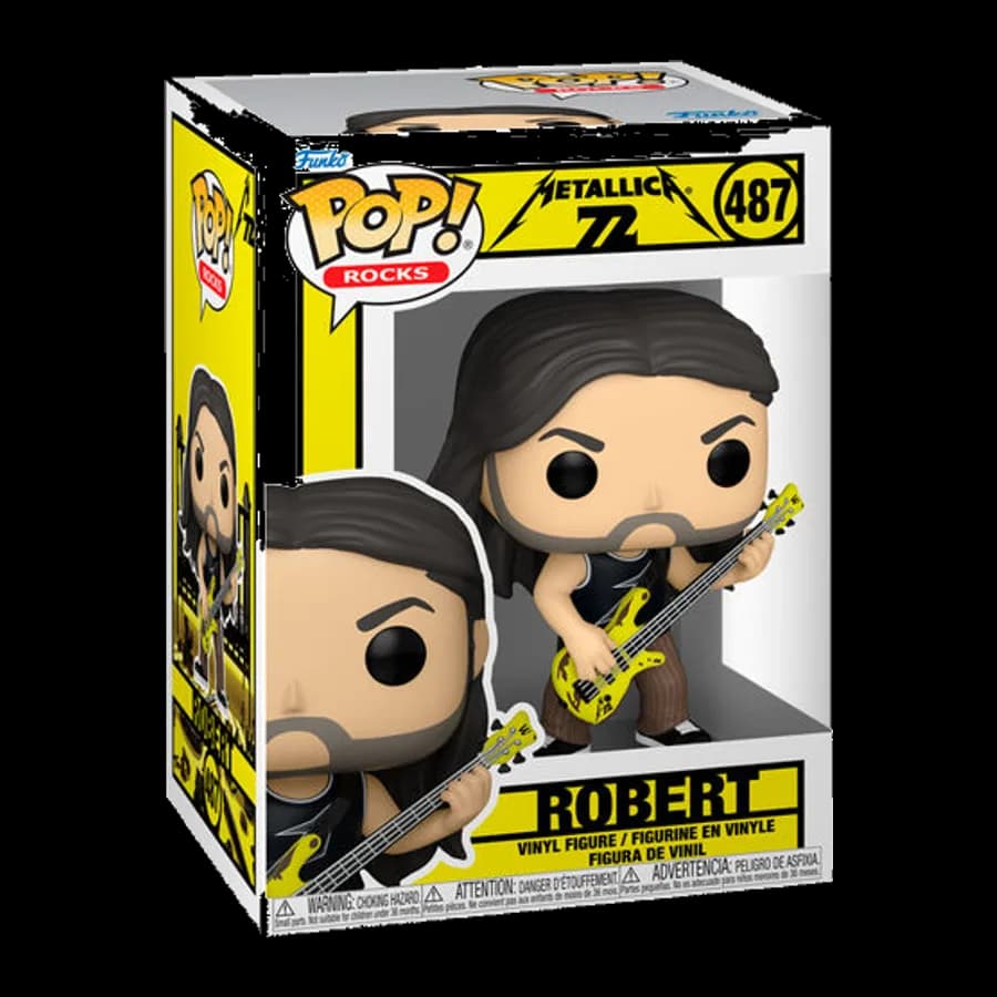 FUNKO POP! ROCKS: METALLICA 72 - ROBERT #487 VINYL FIGURE