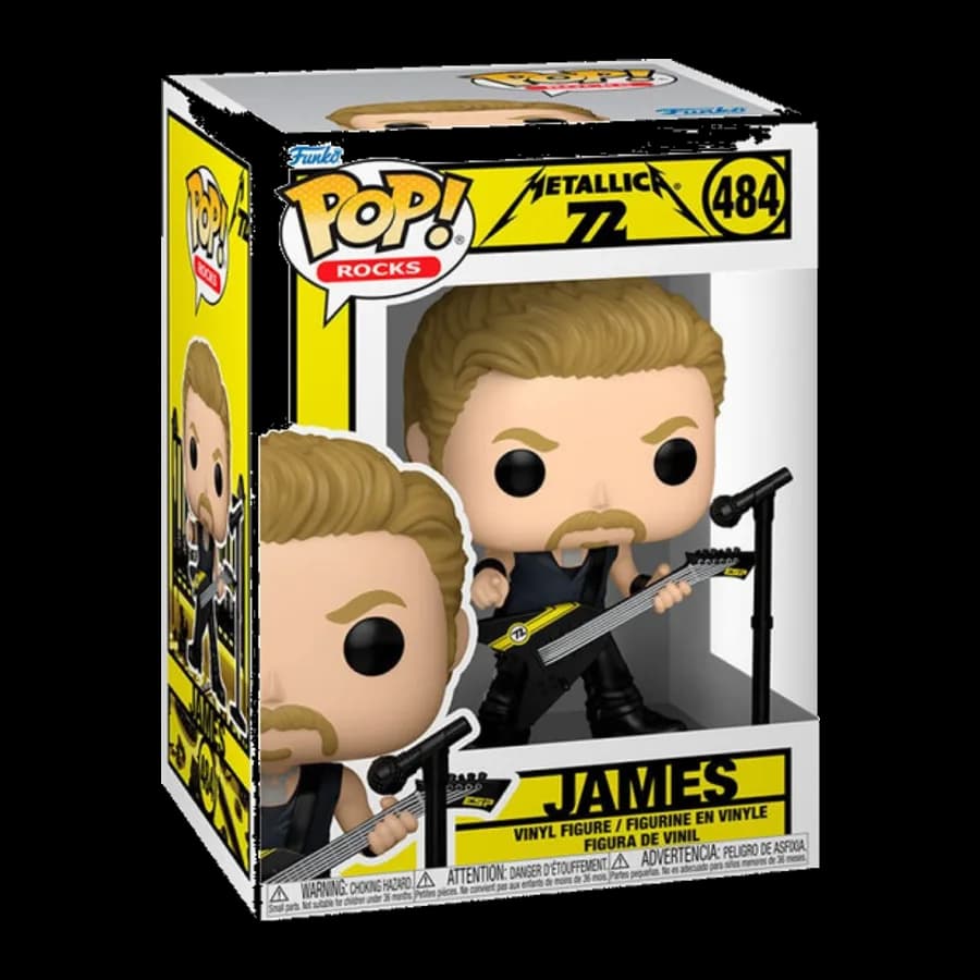 FUNKO POP! ROCKS: METALLICA 72 - JAMES #484 VINYL FIGURE