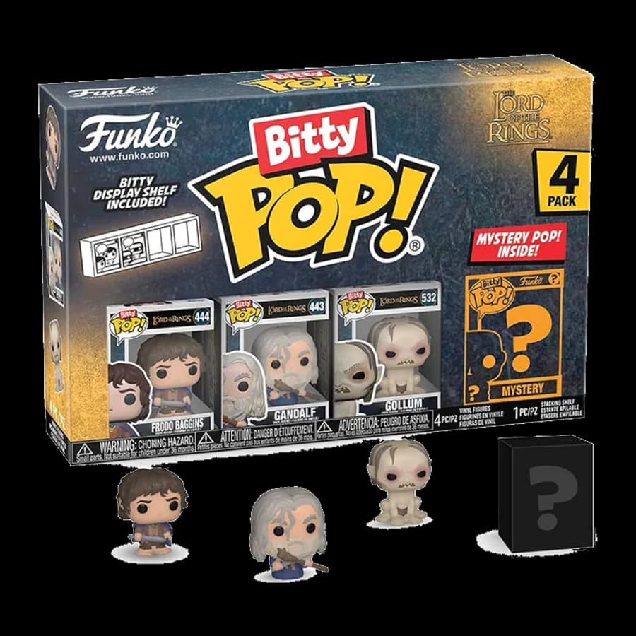 FUNKO BITTY POP! 4-PACK: THE LORD OF THE RINGS - FRODO BAGGINS VINYL FIGURES