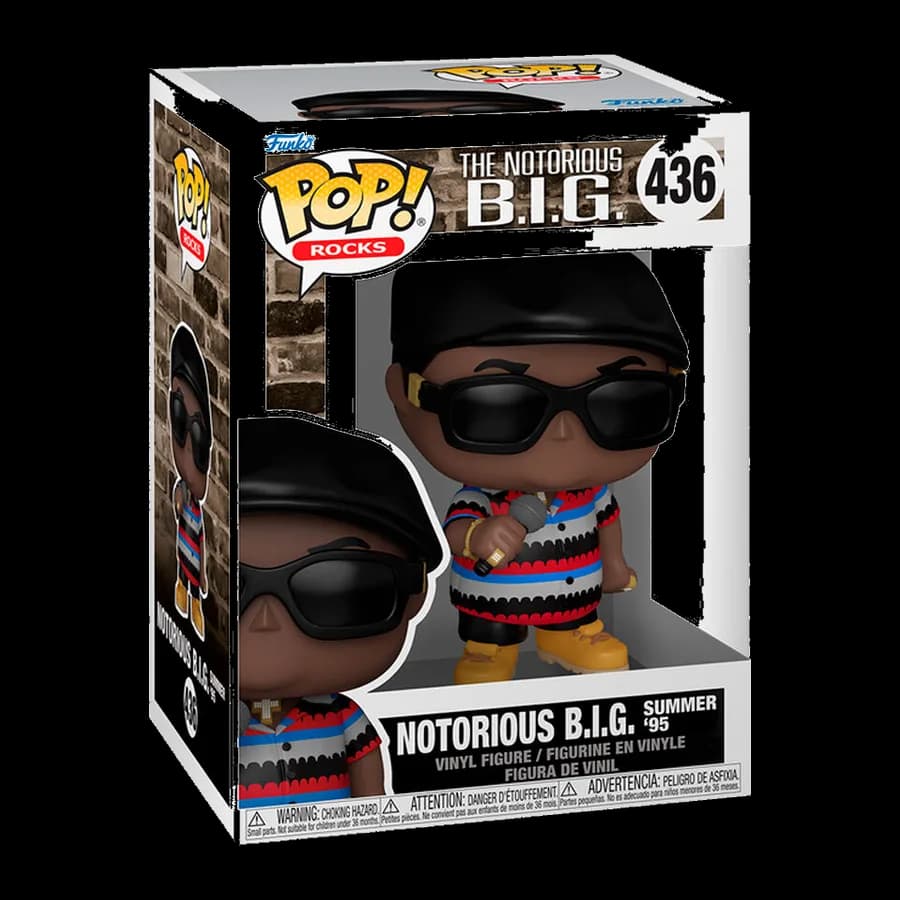 FUNKO POP! ROCKS: THE NOTORIOUS B.I.G. - NOTORIOUS B.I.G. SUMMER '95 #436 VINYL FIGURE