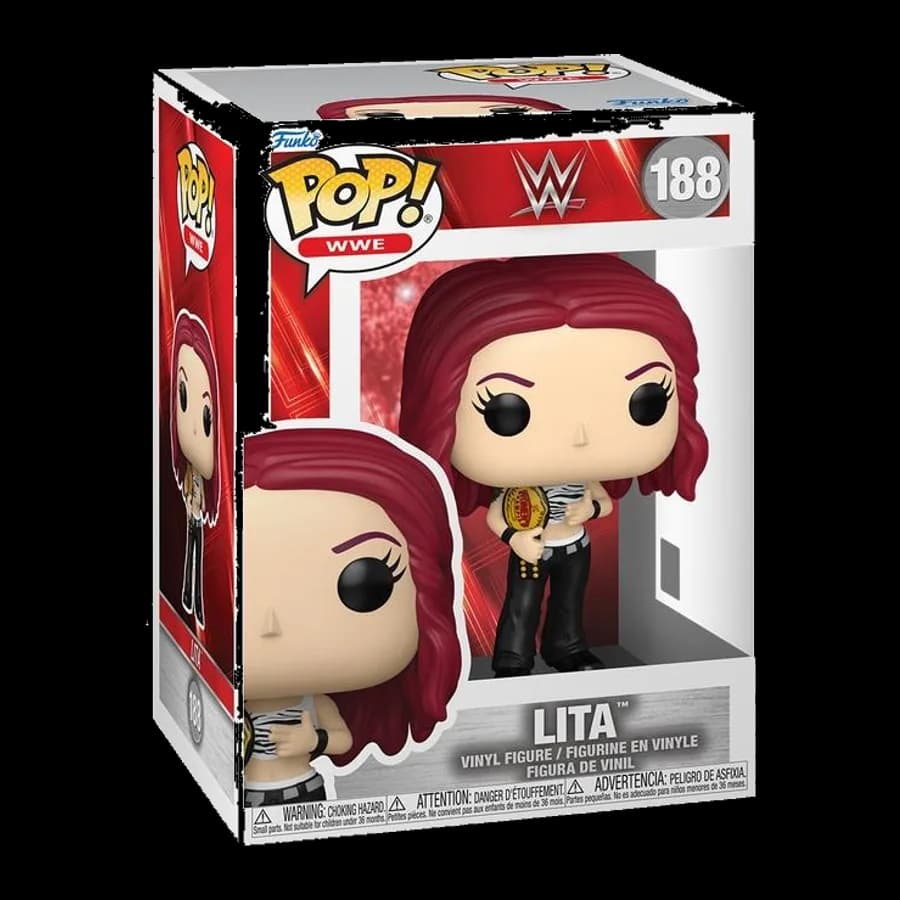 FUNKO POP! WWE: WORLD WRESTLING ENTERTAINMENT - LITA #188 VINYL FIGURE
