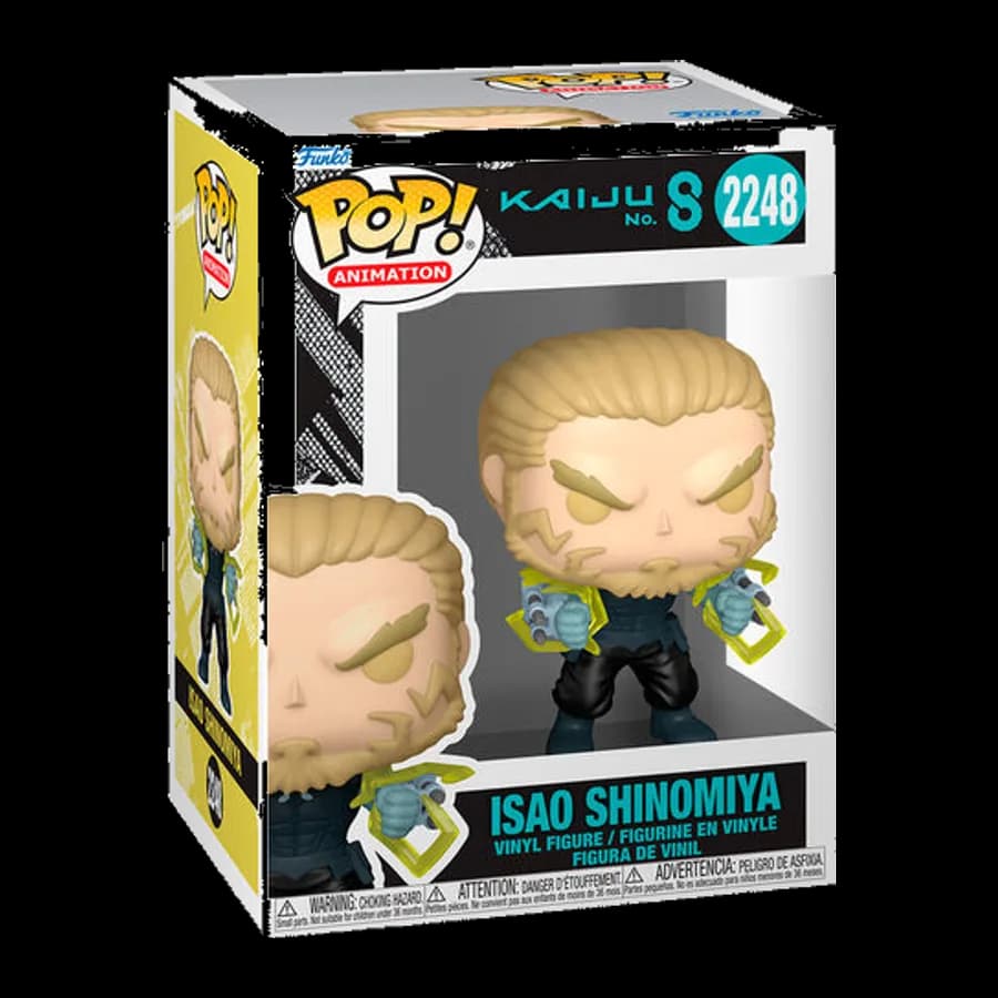 FUNKO POP! ANIMATION: KAIJU No.8 - ISAO SHINOMIYA #2248 VINYL FIGURE