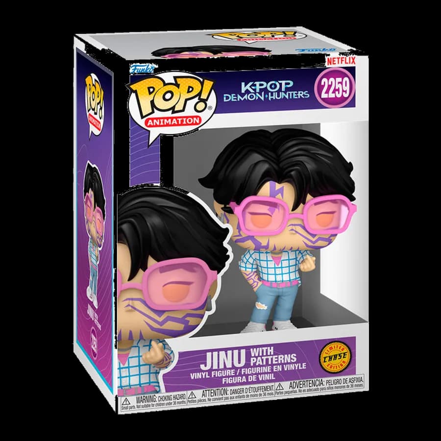 FUNKO POP! ANIMATION: K-POP DEMON HUNTERS - JINU WITH PATTERNS {CHASE EDITION} #2259 VINYL FIGURE