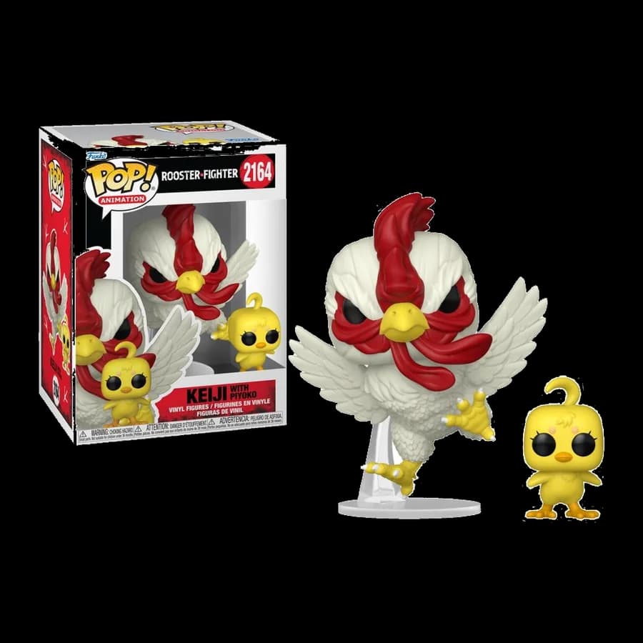 FUNKO POP! ANIMATION: ROOSTER FIGHTER - KEIJI WITH PIYOKO #2164 VINYL FIGURE